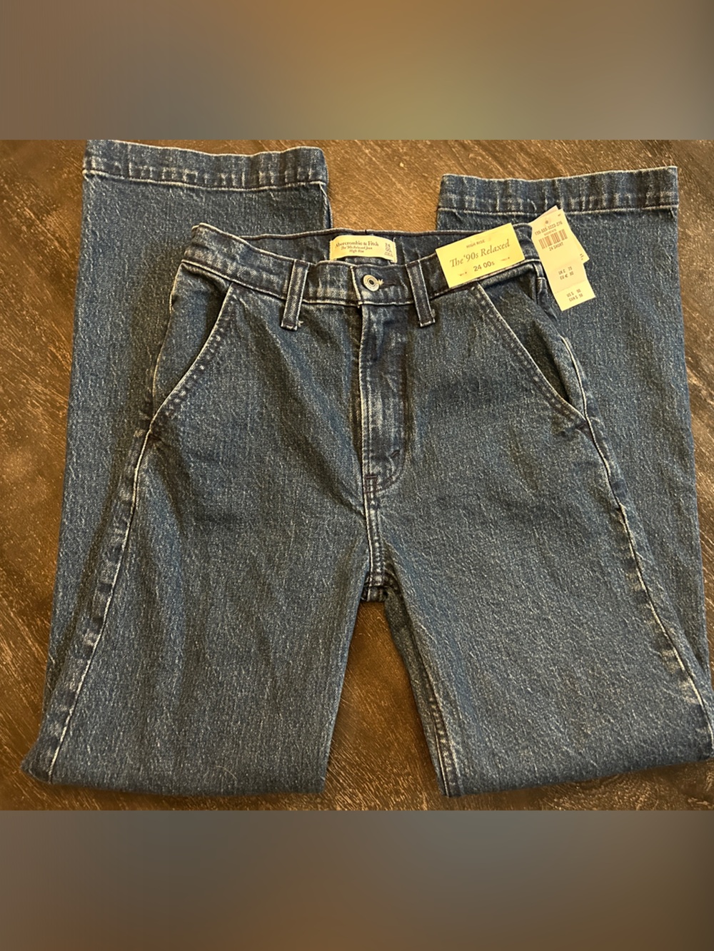 Abercrombie & Fitch Woman’s Straight-Leg Jeans - Dark Blue